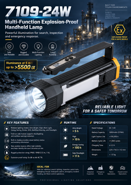 7109 Multifunctional Explosion-Proof Portable Hand Lamp